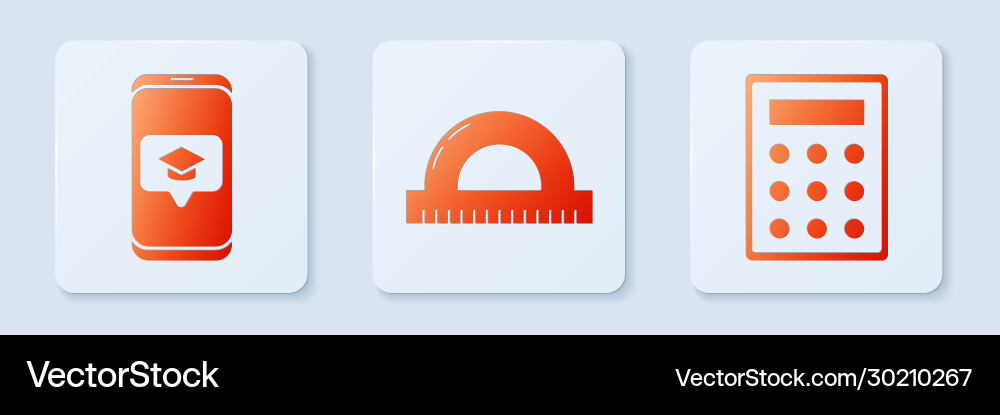Set protractor grid for measuring degrees Set protractor grid for measuring degrees vector image