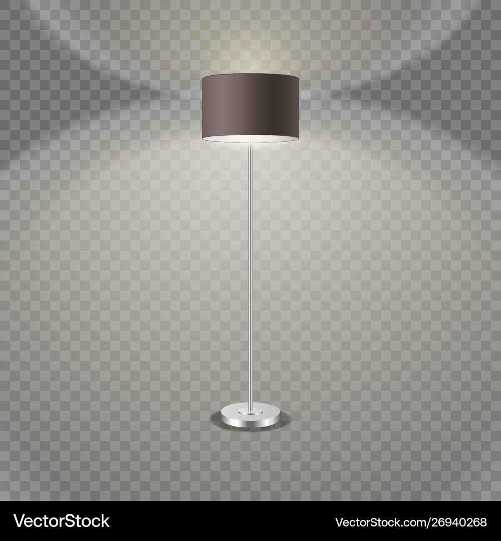 3d realistic render illuminated lamp 3d realistic render illuminated lamp vector image