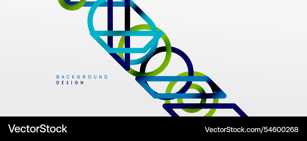 Abstract background - colorful circle lines Abstract background - colorful circle lines vector image