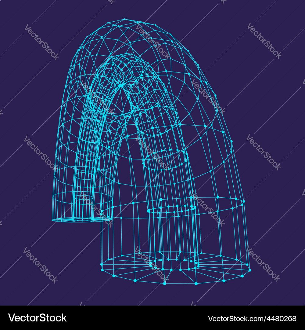 Abstract connection points and lines graphic Vector Image