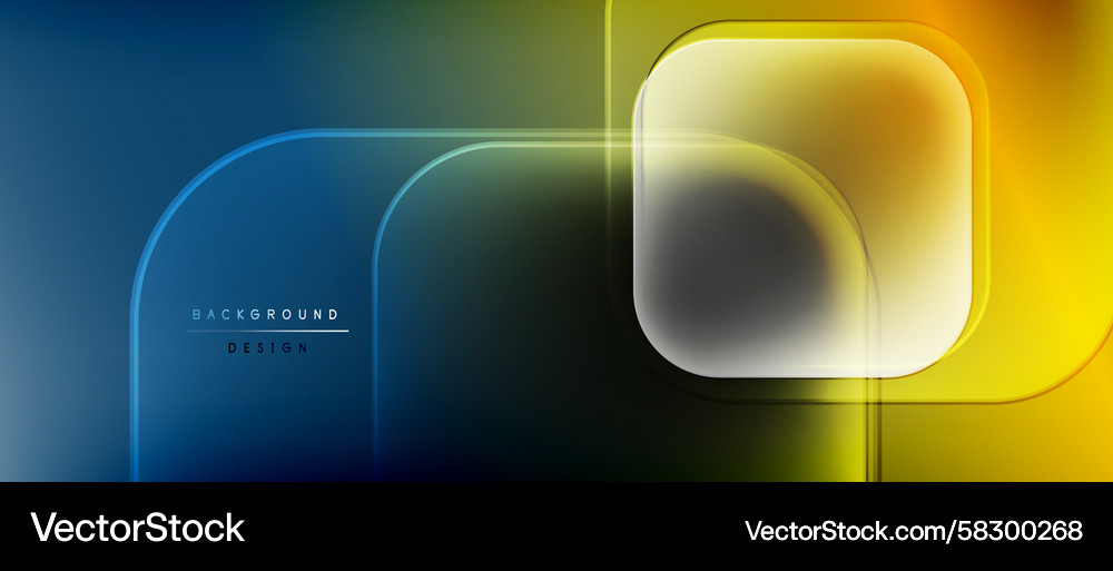 Abstract geometric design overlapping squares Vector Image