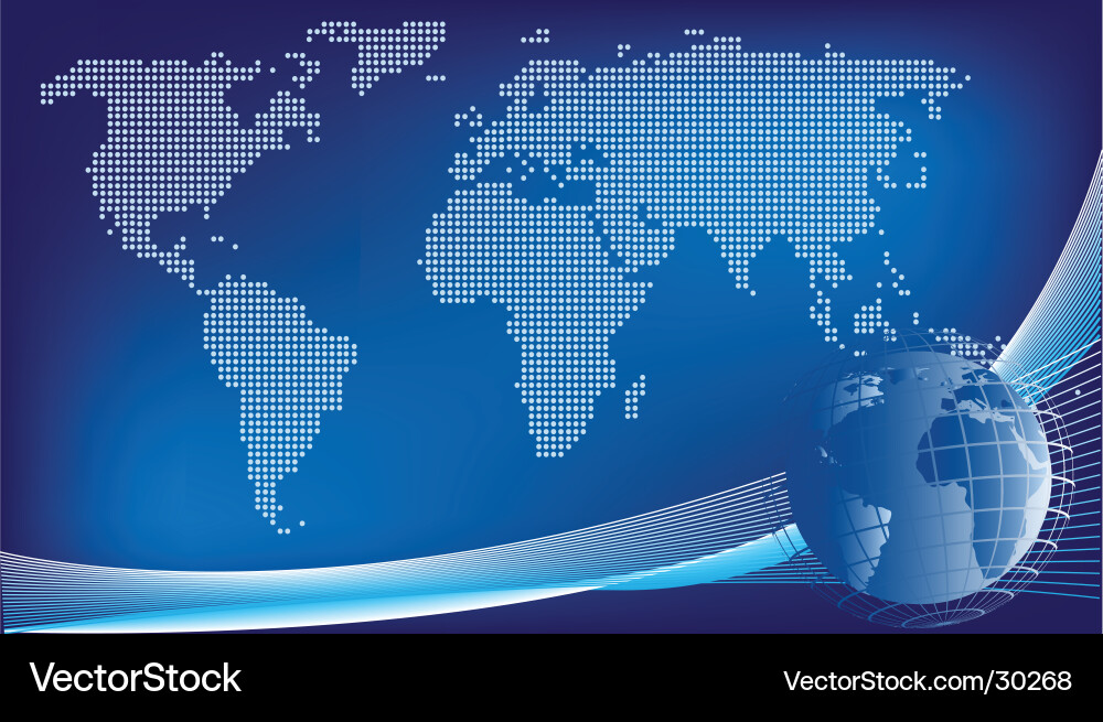 Global Network Background vector image