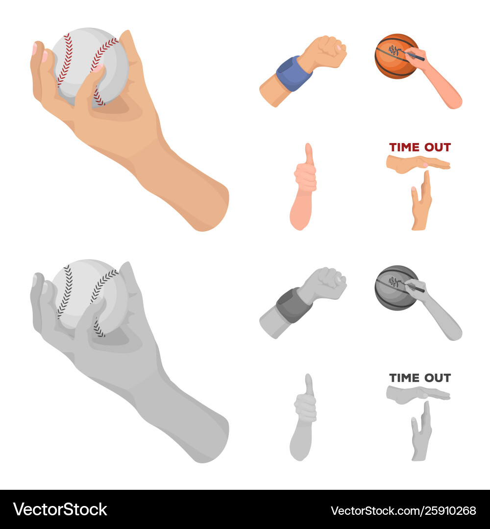 Isolated object animated and thumb symbol vector image