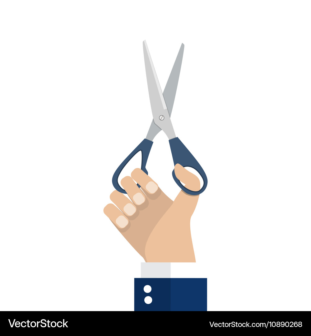 Man with Scissors vector image