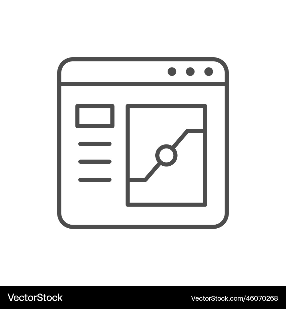 Map Website Icon - Location & Navigation vector image