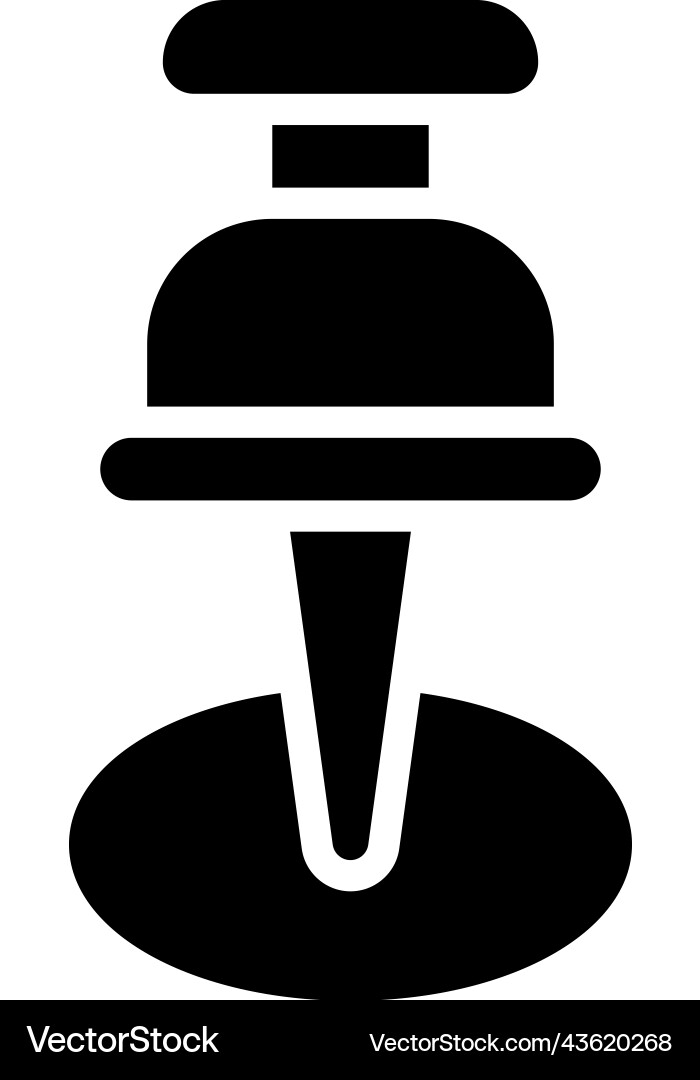 Pushpin icon location map and navigation vector image