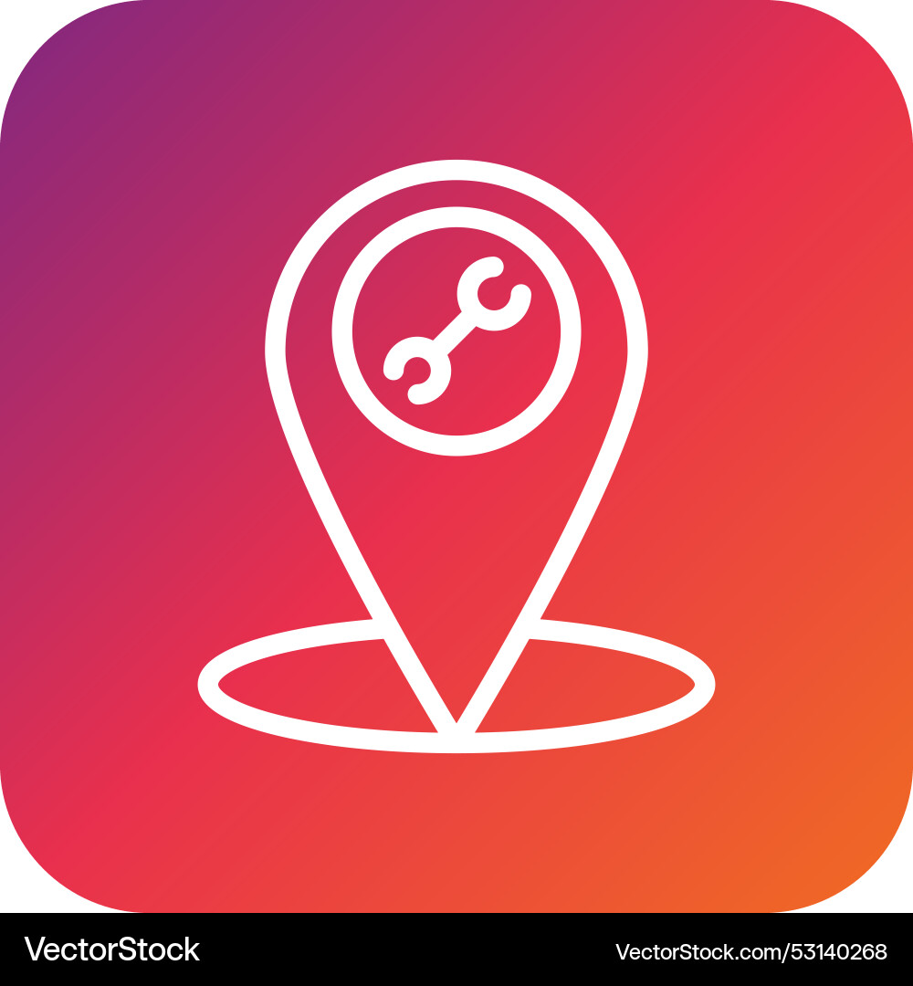 Workshop location icon design Vector Image