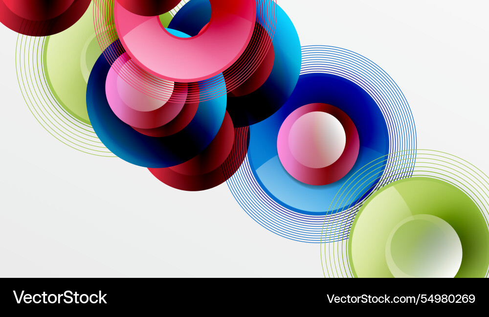 Abstract composition of overlapping circles Abstract composition of overlapping circles Vector Image