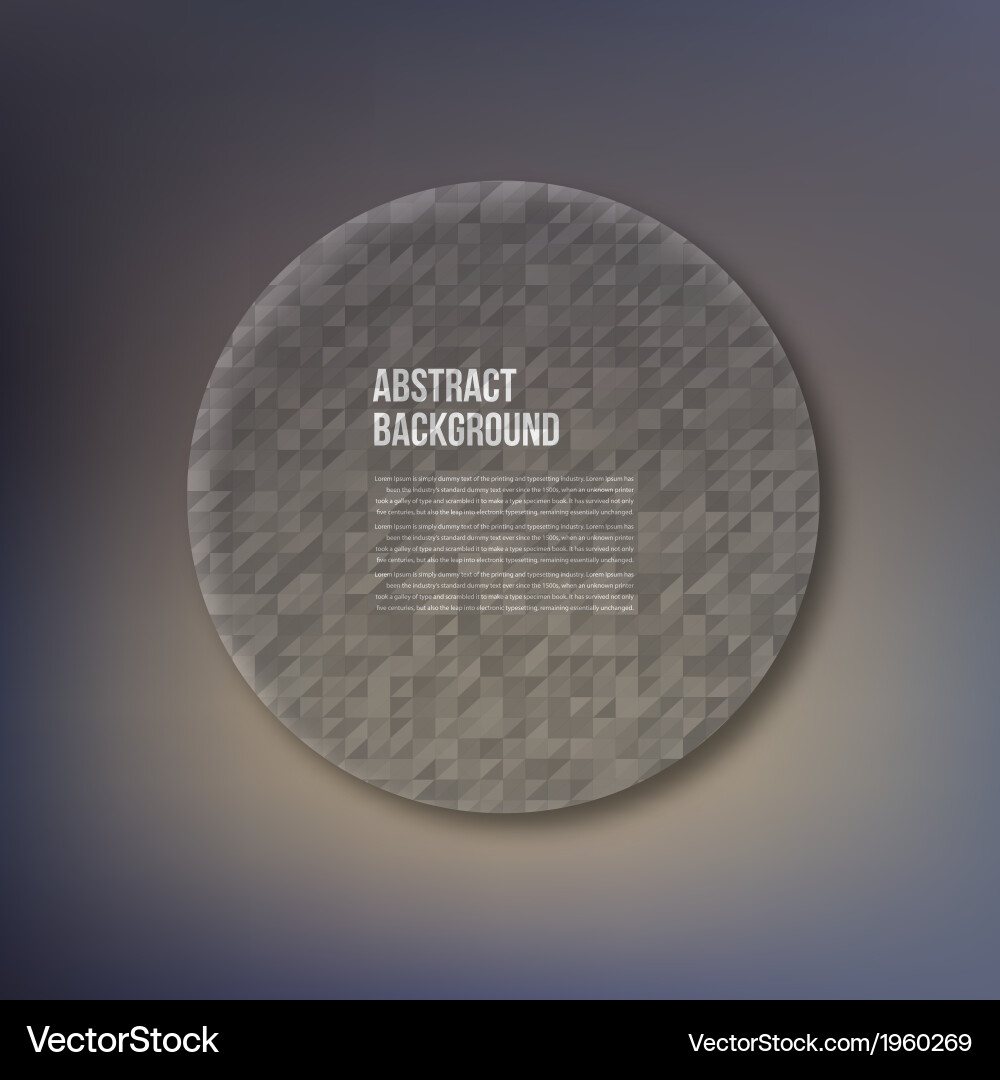 Circle object design trend and transparent vector image