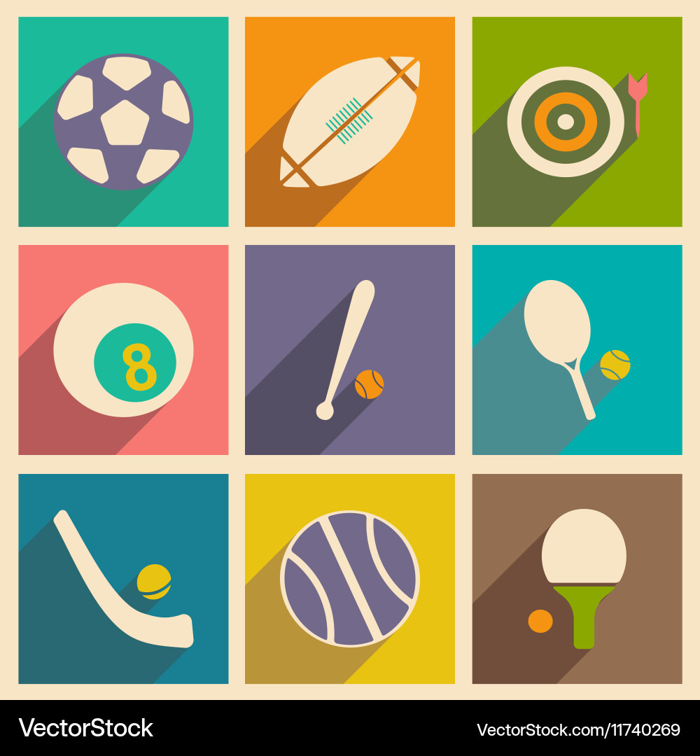 Flat with shadow concept and mobile application vector image