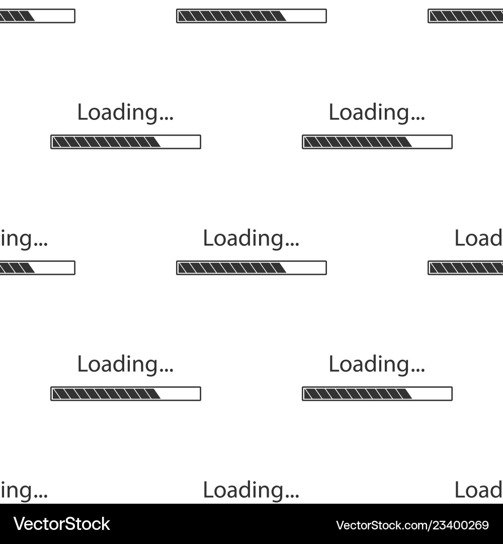 Loading icon seamless pattern on white background Loading icon seamless pattern on white background vector image