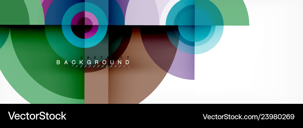 Minimal geometric circles and triangles abstract Vector Image