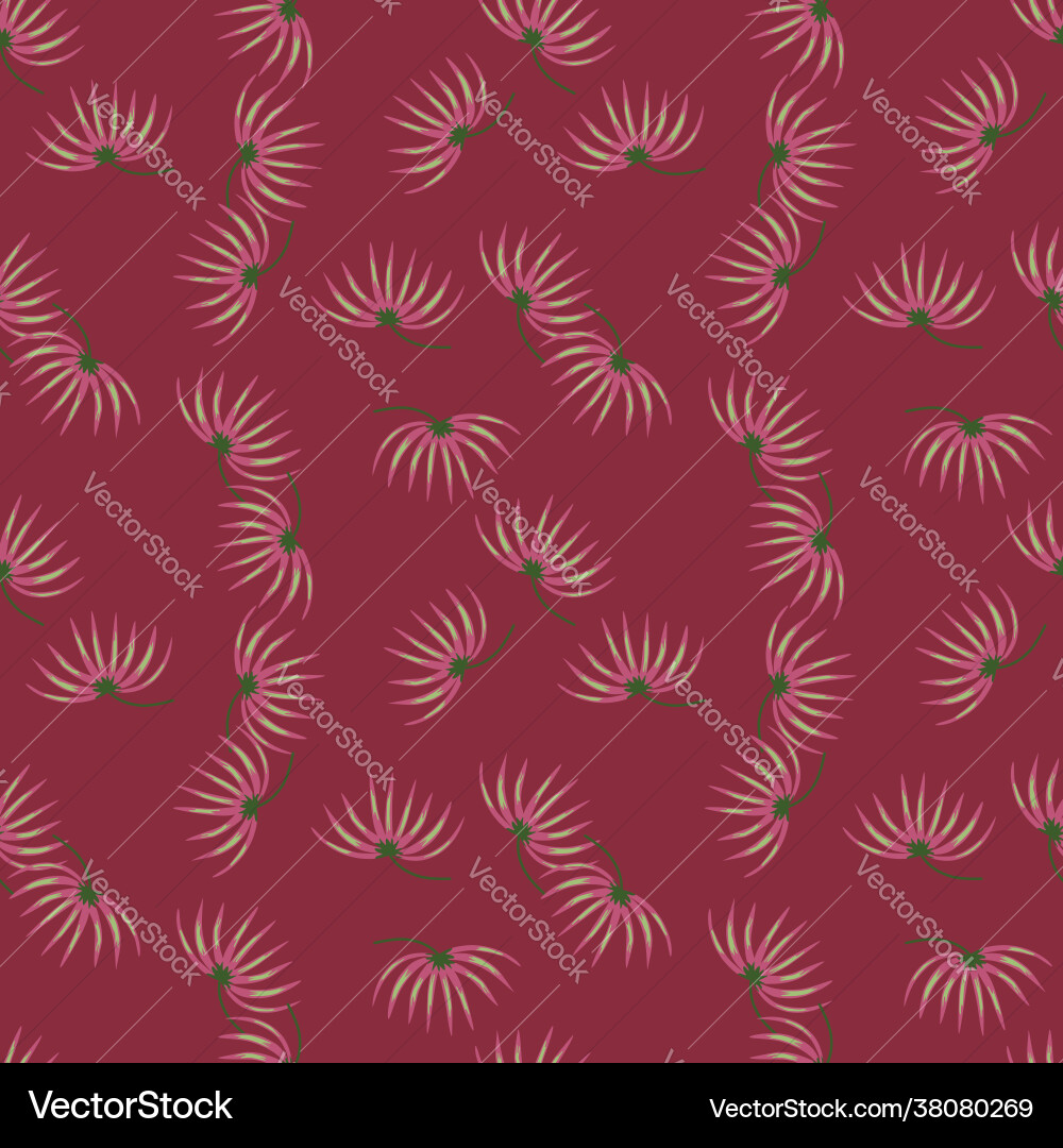 Nature seamless pattern with little random tropic Nature seamless pattern with little random tropic vector image