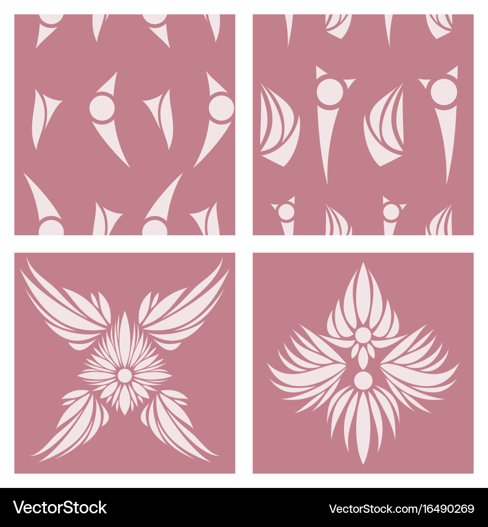 Oriental assembly of patterns Vector Image