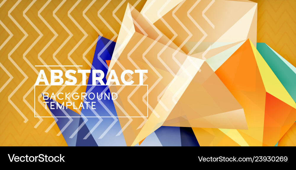 Triangular low poly background design Triangular low poly background design vector image
