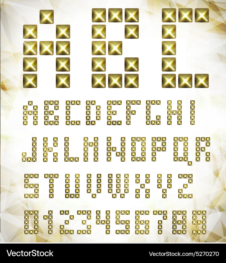 Abstract retro background with stud vector image