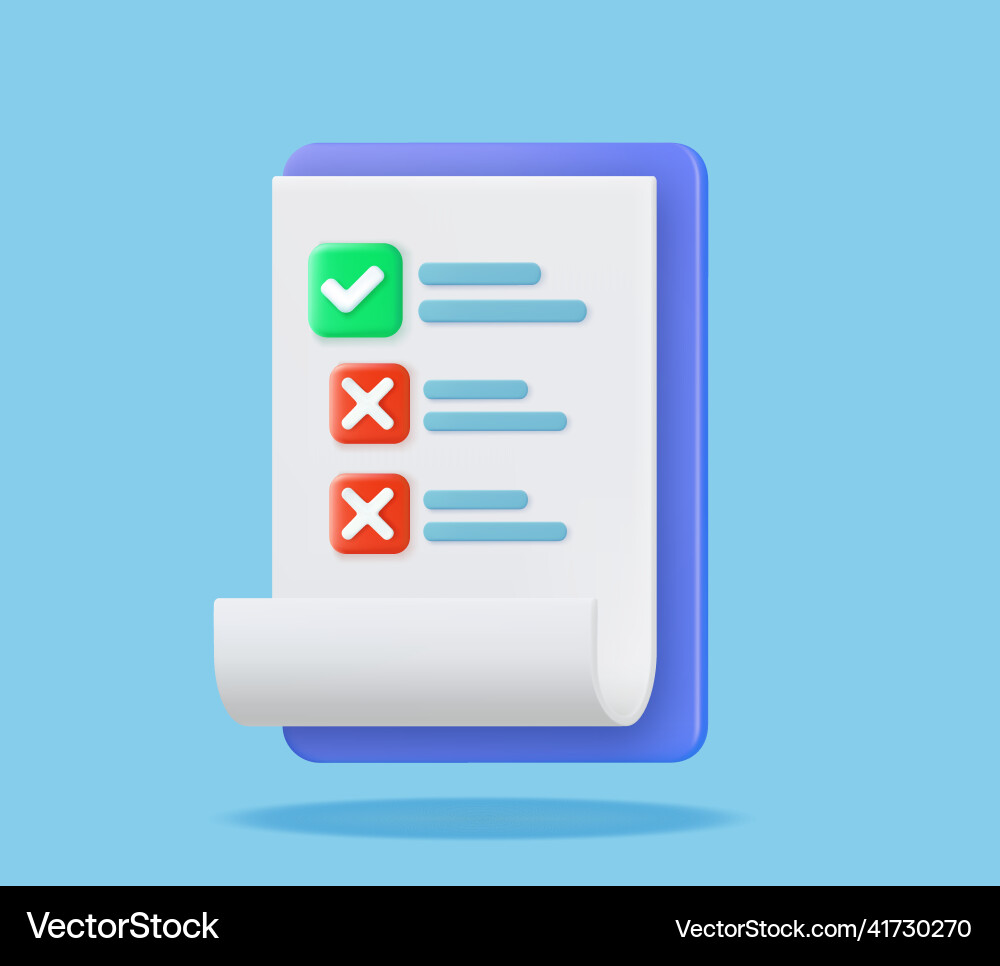 Clipboard and check marks Clipboard and check marks vector image