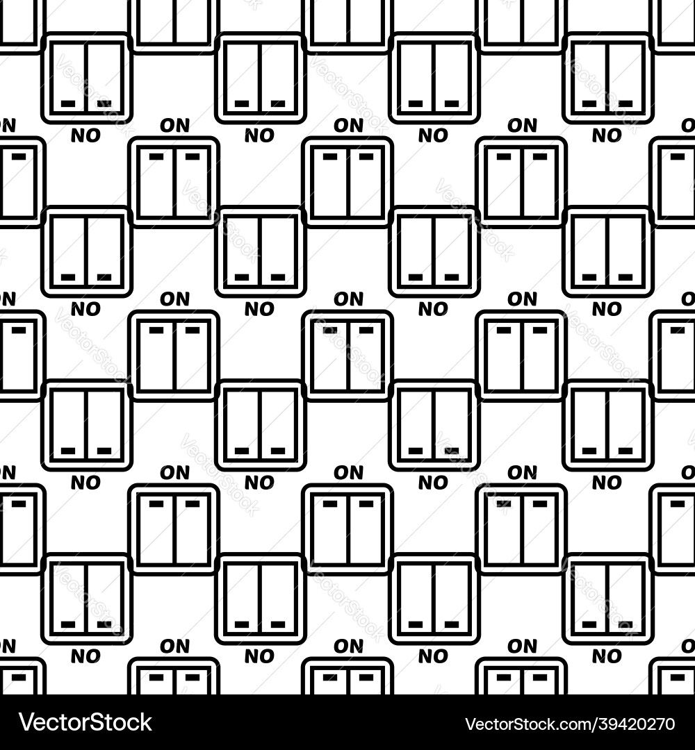 Light switch pattern seamless Light switch pattern seamless Vector Image