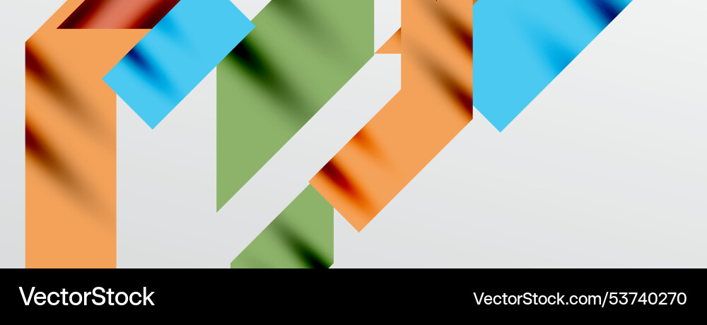 Minimal composition abstract lines and triangles Vector Image