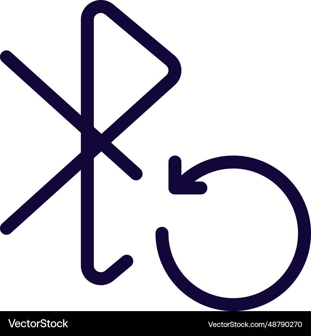 Reloading bluetooth for identify recognition vector image