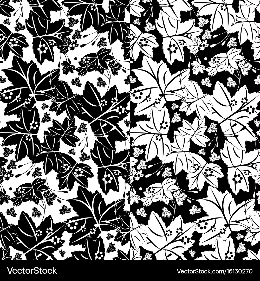 Seamless pattern with maple leaves Vector Image