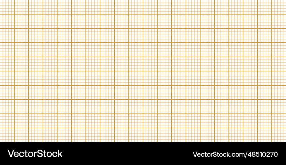 Sheet of graph paper with grid millimeter vector image