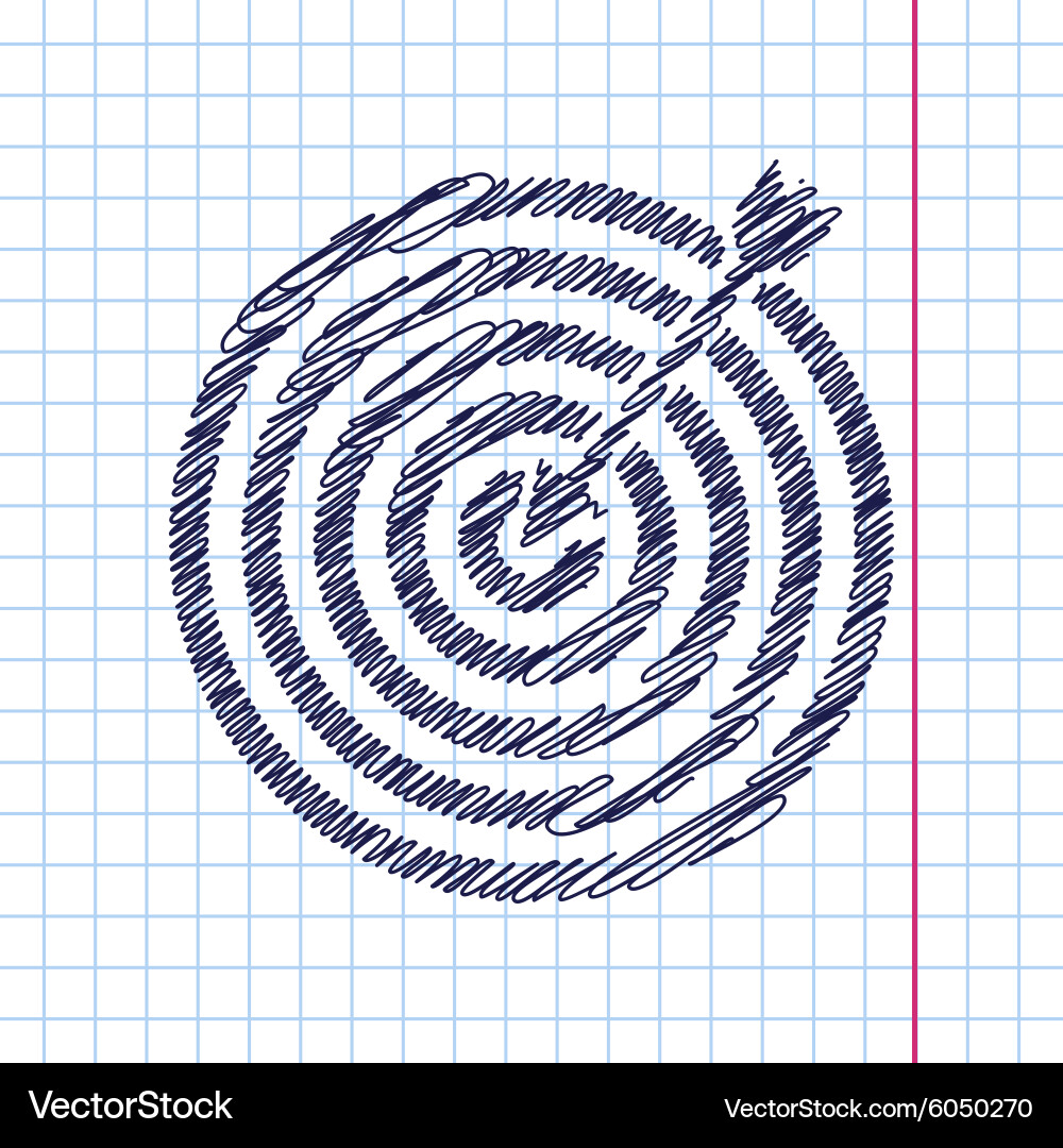 Target with dart icon eps10 Vector Image