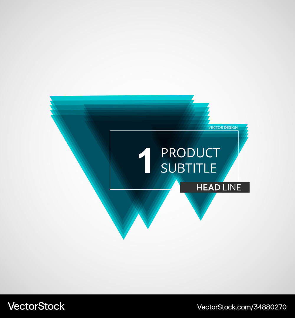Triangle pattern in abstract style on white Triangle pattern in abstract style on white vector image