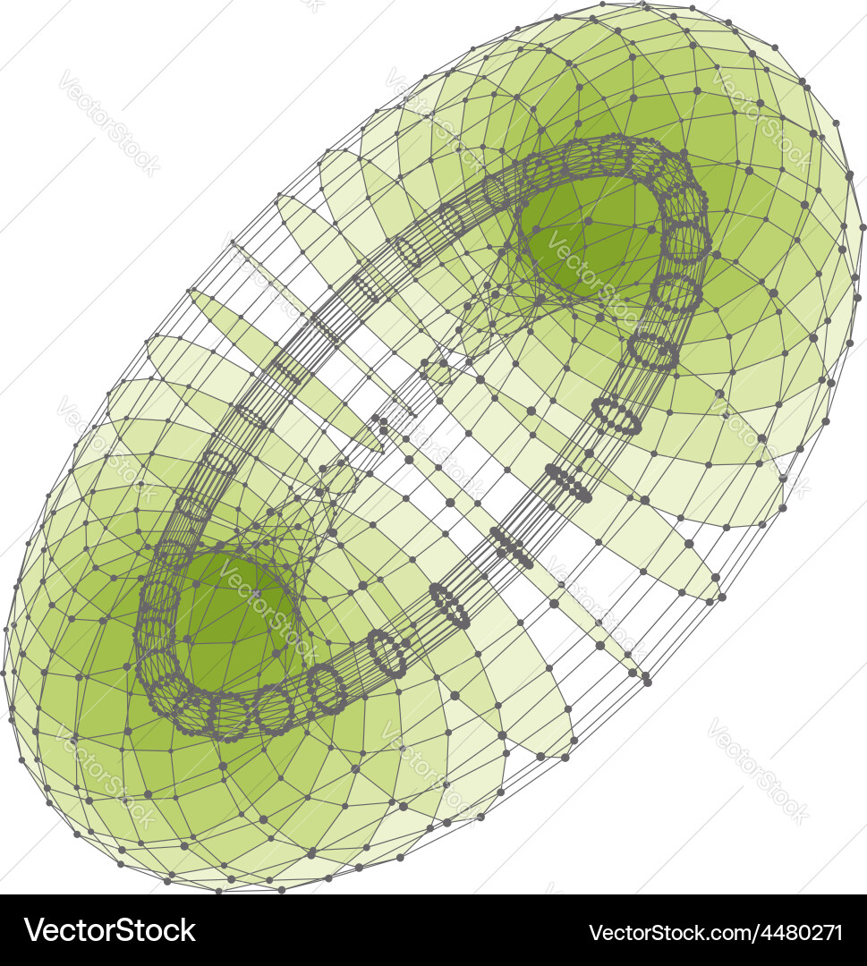 Abstract connection points and lines graphic vector image