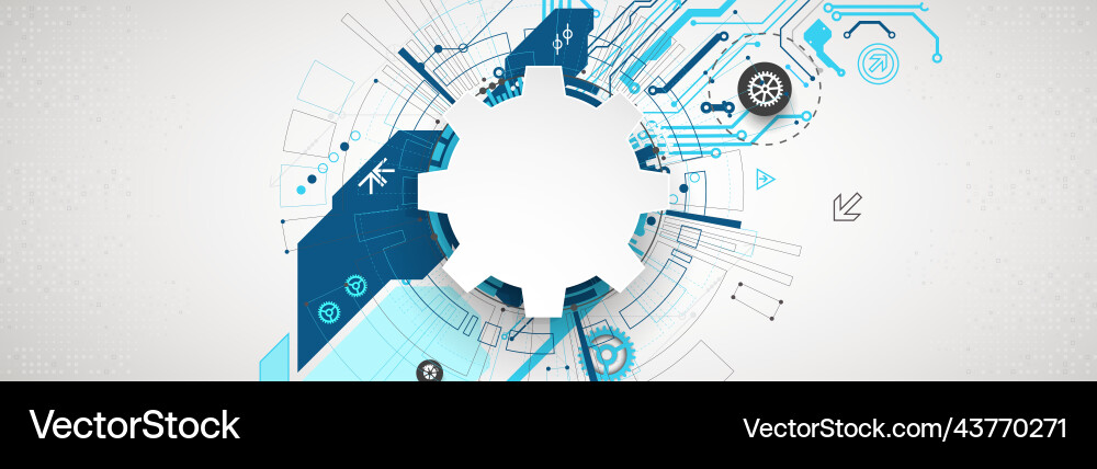 Abstract technological background with various Abstract technological background with various vector image