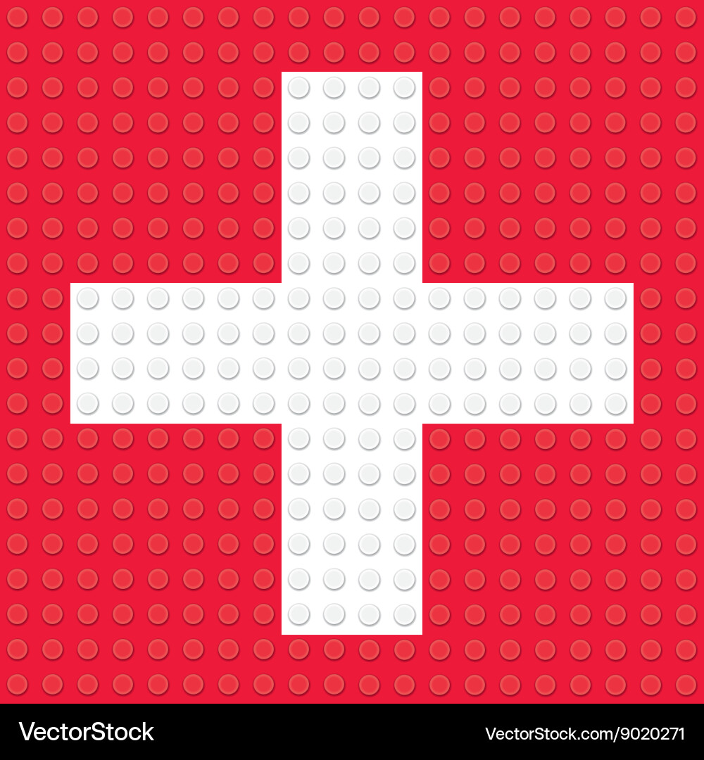 Building Block First Aid Symbol Vector Image