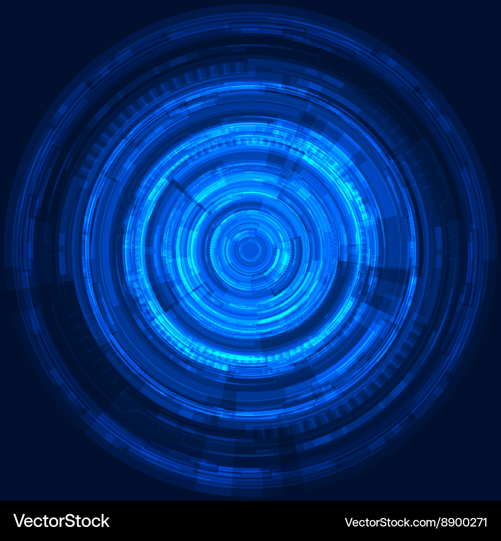 Digital Interface - Tech Panel vector image