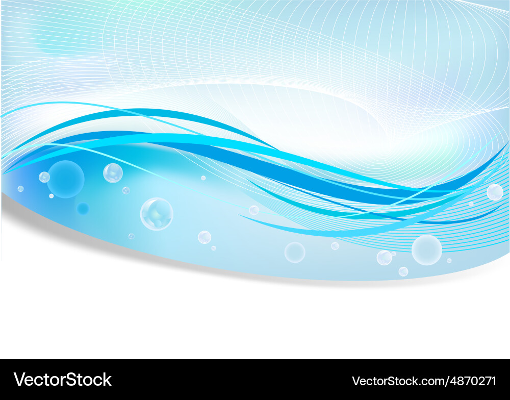 Fluid Water Wave Background Royalty Free Vector Image