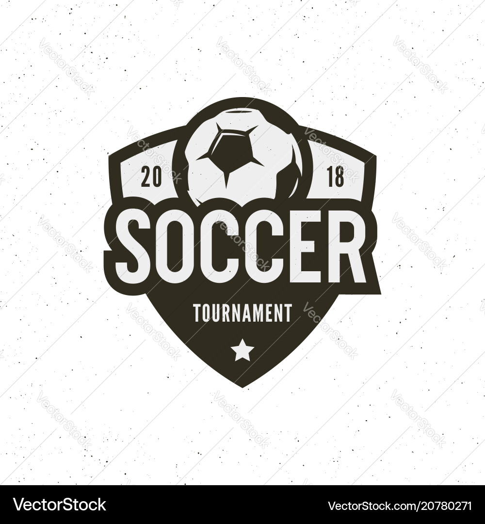 Football soccer logo sport emblem Vector Image