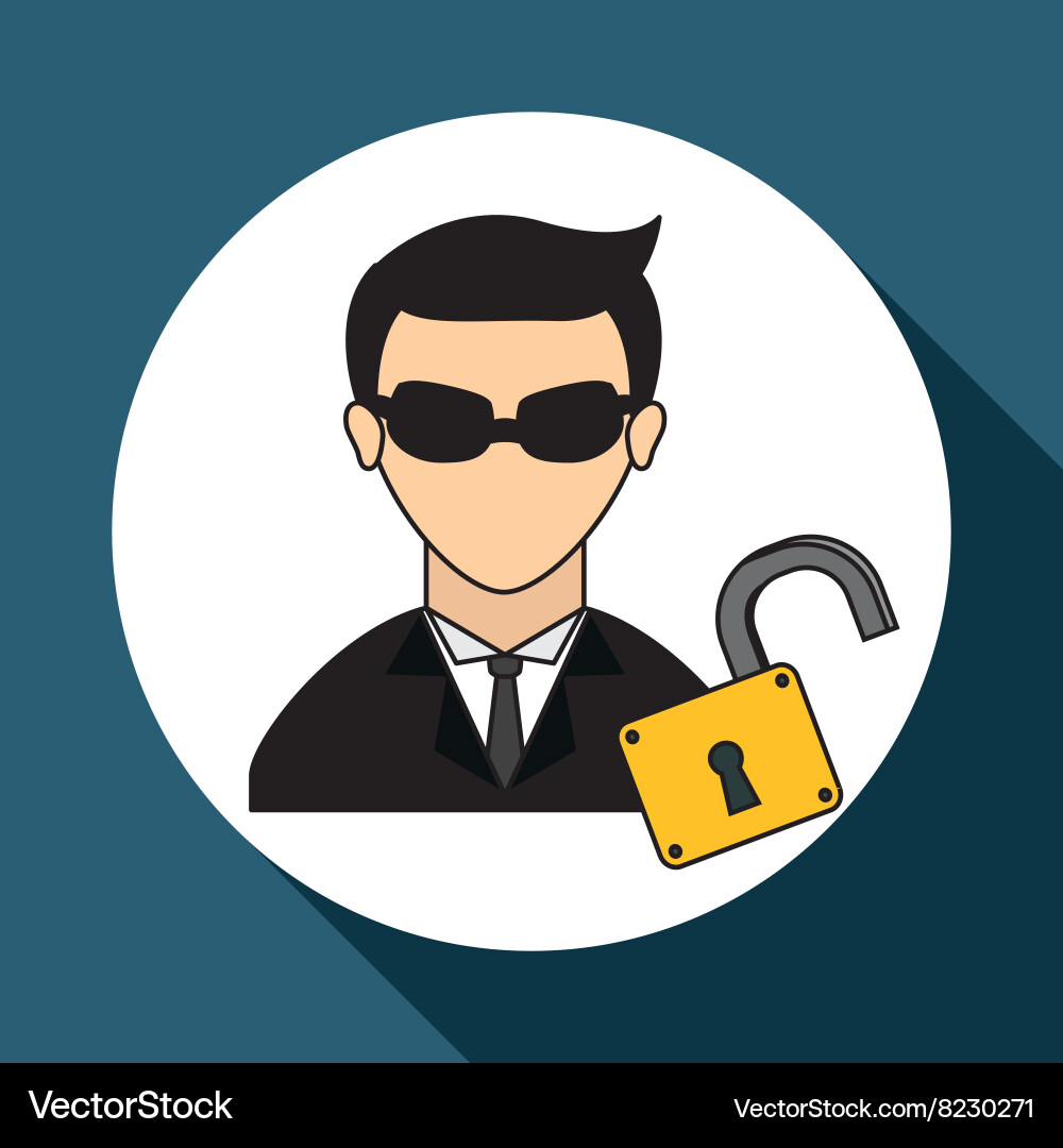 Hacker icon design vector image