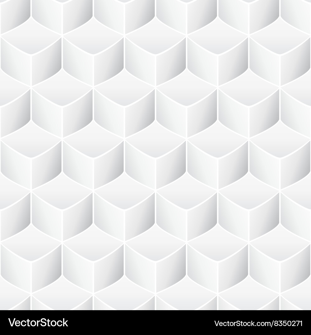 White Geometric Seamless Texture Vector Image