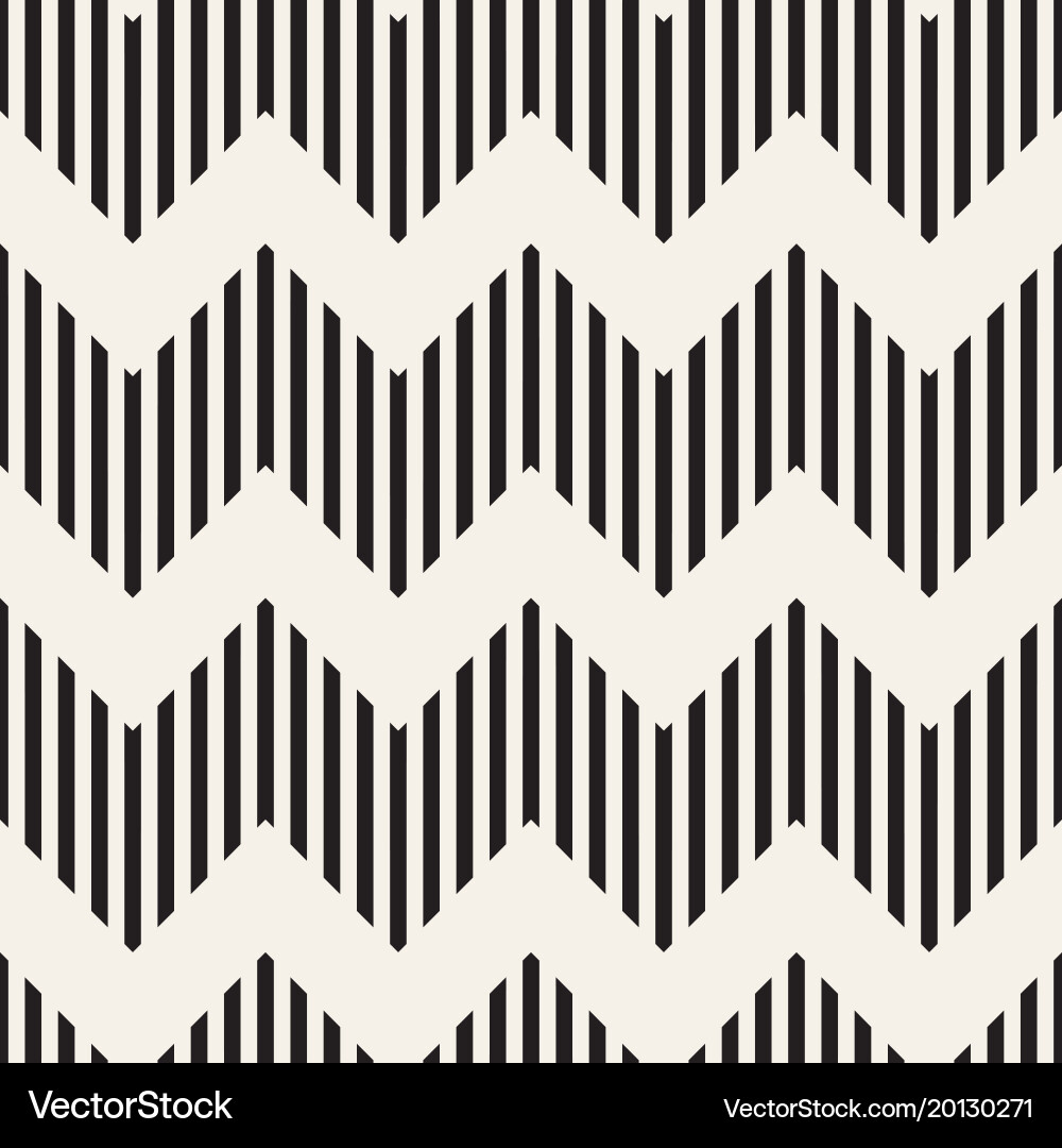 Zigzag Line Pattern - Abstract Vector Image