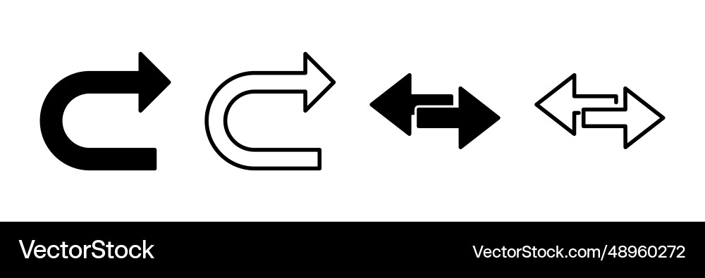 Arrow icon symbol for your web vector image