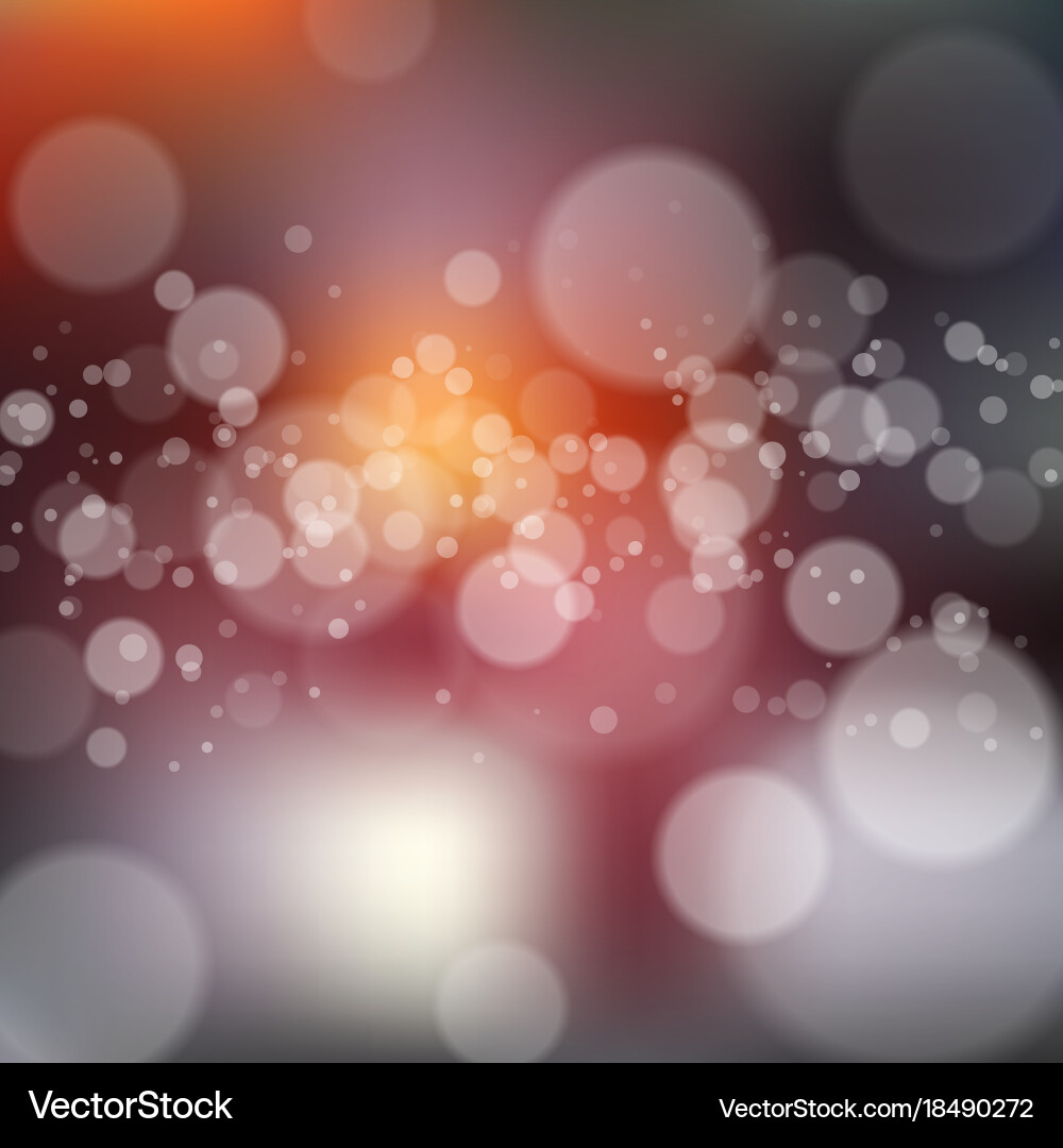 Blurred background with bokeh Vector Image
