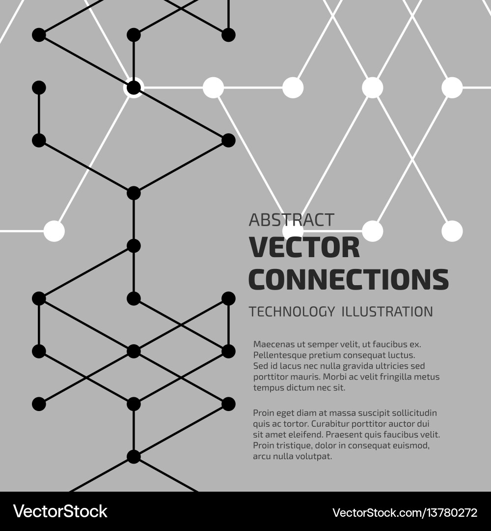 Connect abstraction Connect abstraction vector image