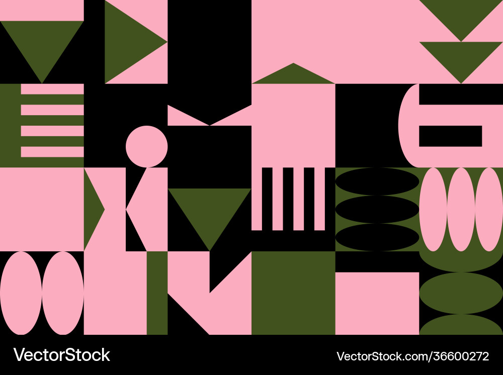 Deconstructed abstract pattern design Deconstructed abstract pattern design vector image