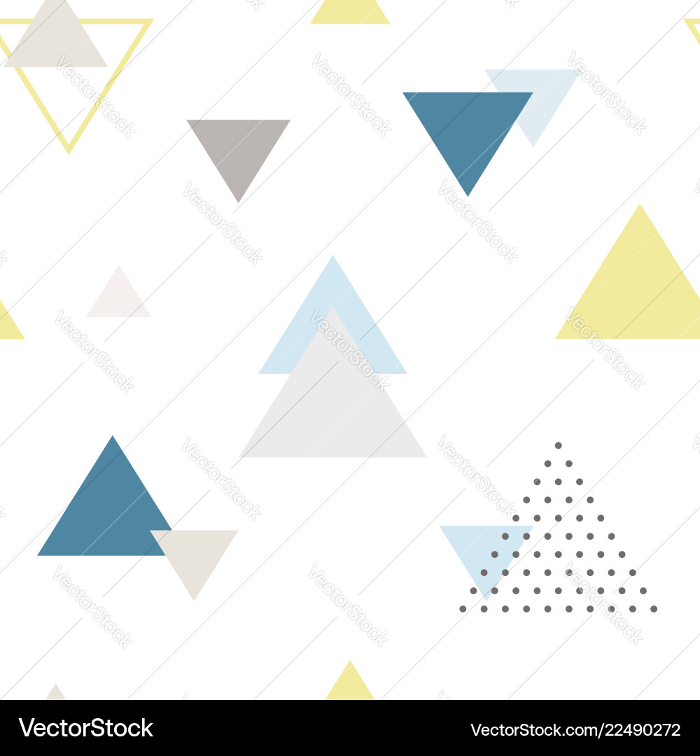 Scandinavian Triangle Pattern vector image