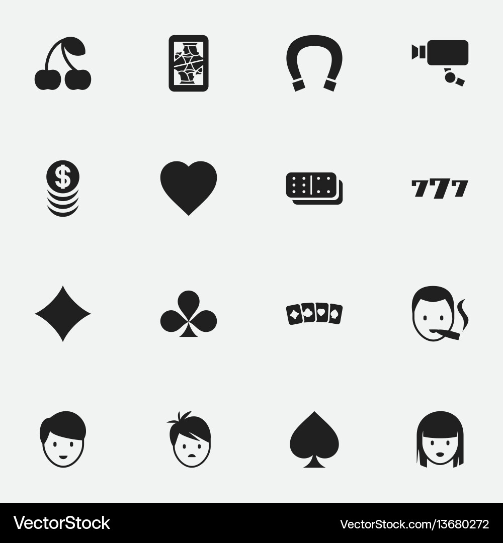 Set of 16 editable game icons includes symbols Set of 16 editable game icons includes symbols vector image