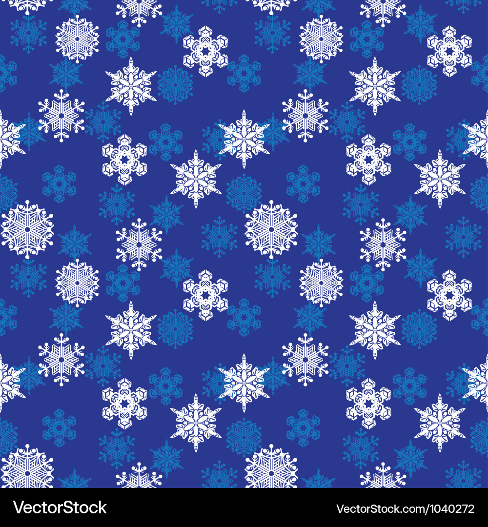 Snowflake background vector image
