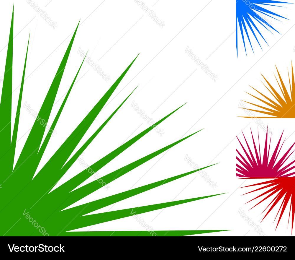 Starburst sunburst background element in 5 color Starburst sunburst background element in 5 color vector image