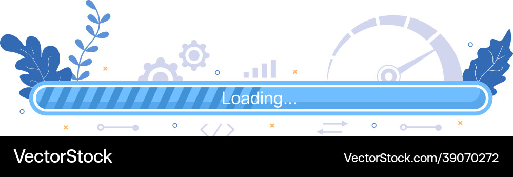 Webseiten-Beladegeschwindigkeitsoptimierung mit Server Webseiten-Beladegeschwindigkeitsoptimierung mit Server vektorbild