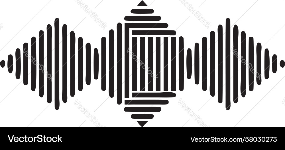 Abstract Bar Waveform Pattern vector image