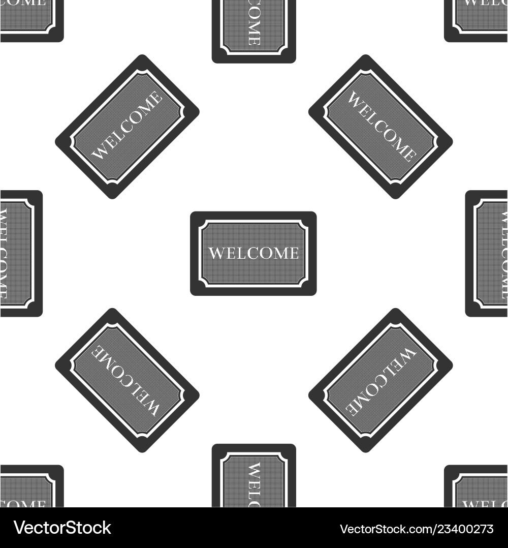 Doormat with the text welcome seamless pattern Doormat with the text welcome seamless pattern vector image