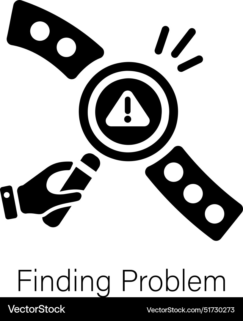 Finding problem Vector Image