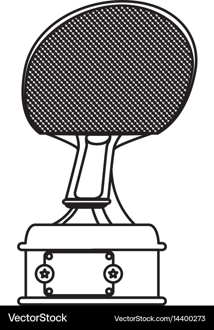 Ping pong racket vector image